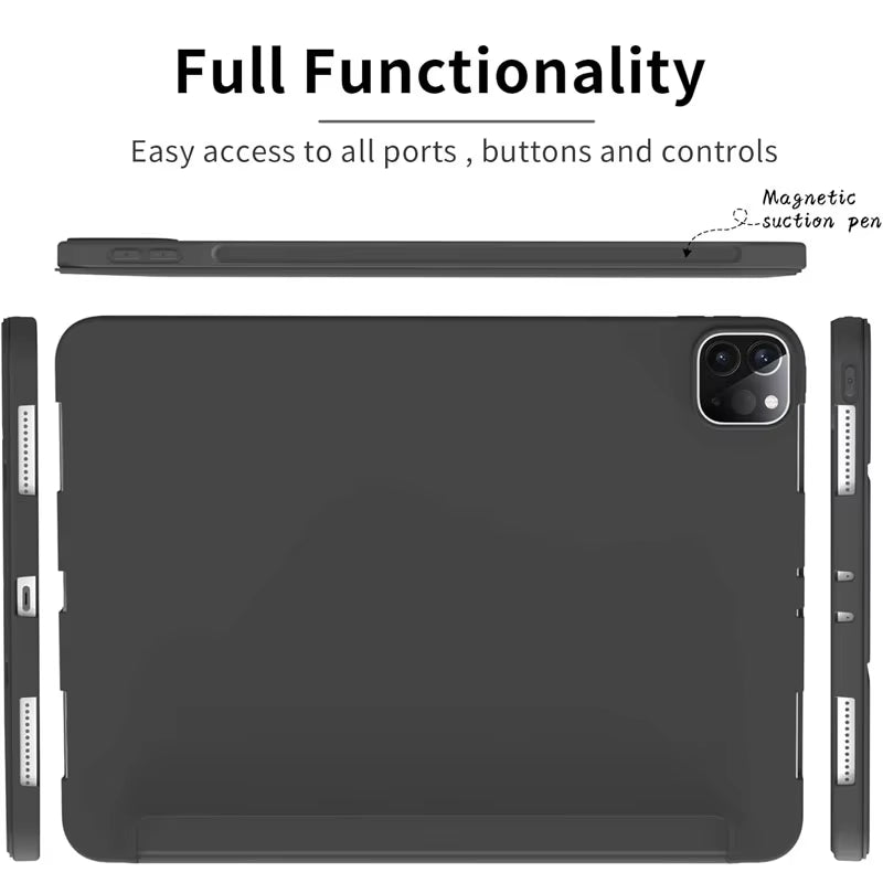 For Funda  Mipad 7 6 Pro 5 11 11.2 Case Redmi Pad SE 11 10.6 8.7 12.1 Auto Wake up & Sleep Silicone Cover Support Charging