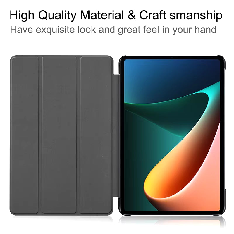 For Funda  Mipad 7 6 Pro 5 11 11.2 Case Redmi Pad SE 11 10.6 8.7 12.1 Auto Wake up & Sleep Silicone Cover Support Charging